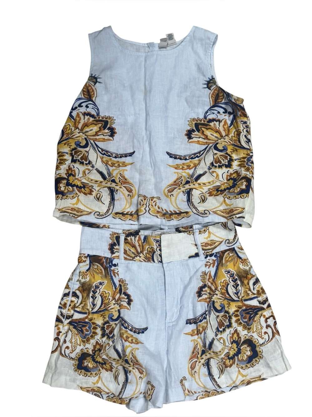 Joie 100% Linen 2PC Top and Shorts Set